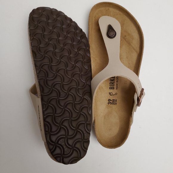New Birkenstock Gizeh Taupe Ice Sandals - Picture 4 of 9